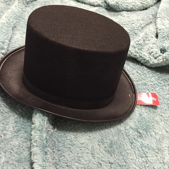 Black costume party felt top hat style - Picture 1 of 8